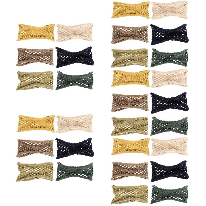 KALLORY 30pcs Stretch Hair Ties Elastic Ponytail Holders for Women Thick Heavy Hair Scrunchies Accessories for Women