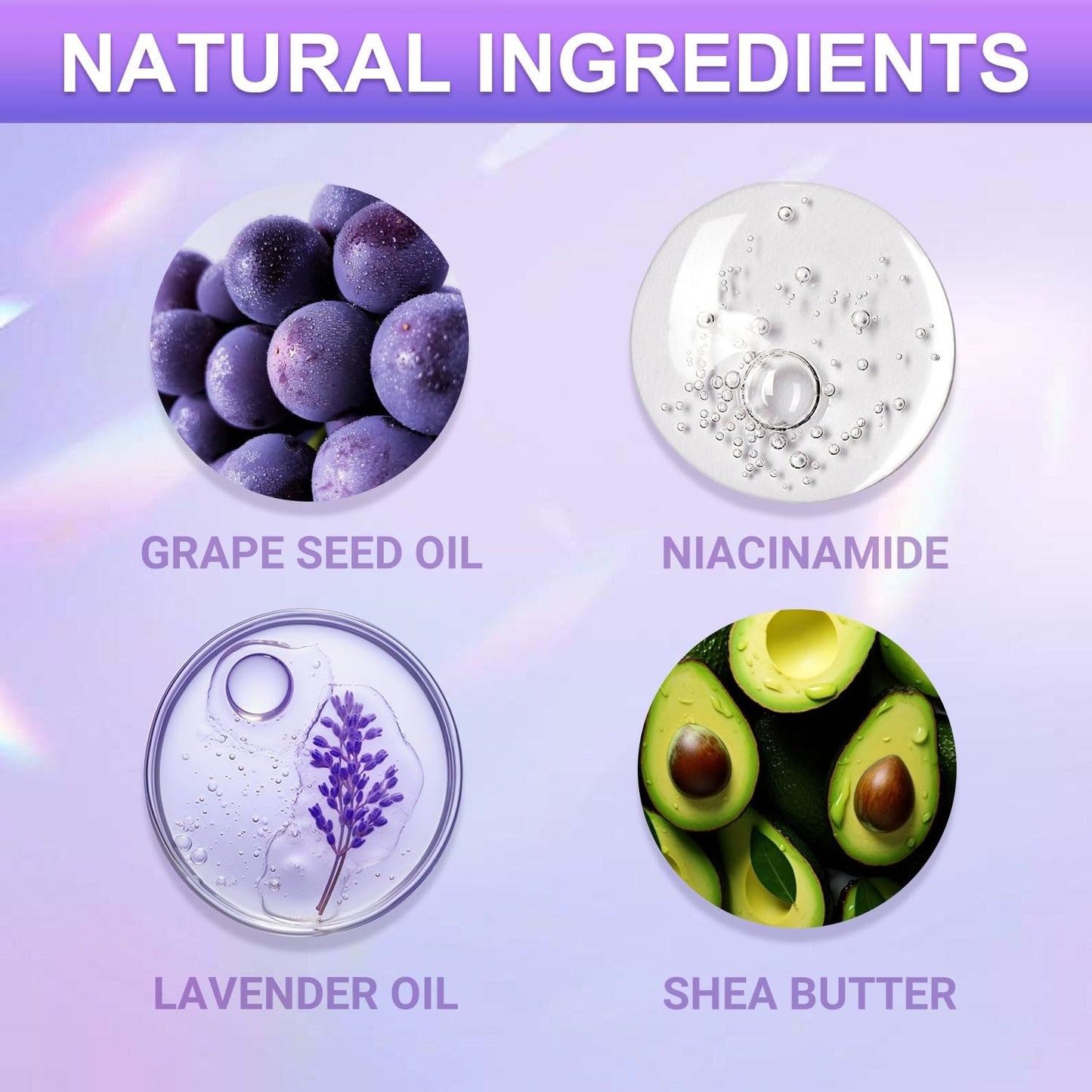 SULADEC Moisturizing Foot Mask - Hydrating Grape Seed Oil & Shea Butter for Soft Feet | 7 Pairs