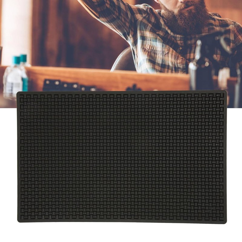 Barber Station Mat - Extra Large Nonstick Silicone Heat-Resistant Countertop Protector | Ideal for Hair Styling Tools