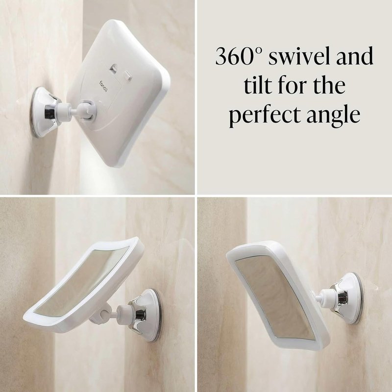 Fancii 10X Magnifying Lighted Makeup Mirror - Cordless Daylight LED Vanity Mirror | 6.5" Wide, 360° Rotation