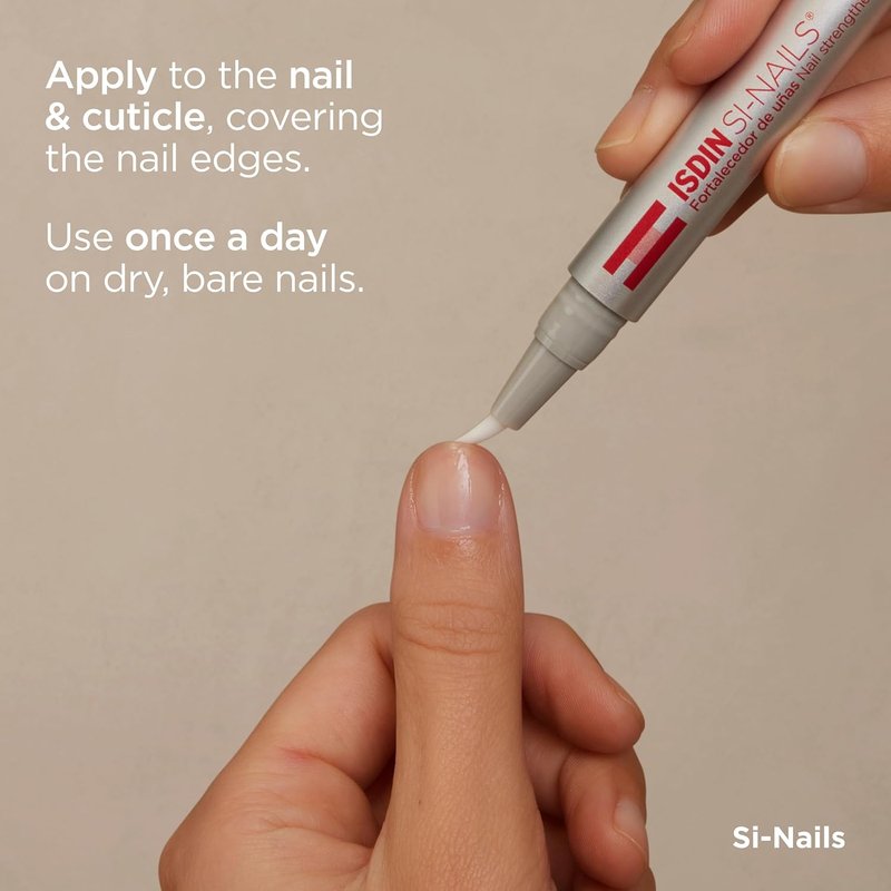 ISDIN Si-Nails - Nail Strengthening Serum with Cationic Hyaluronic Acid | 0.08 FL OZ for Thin Nails