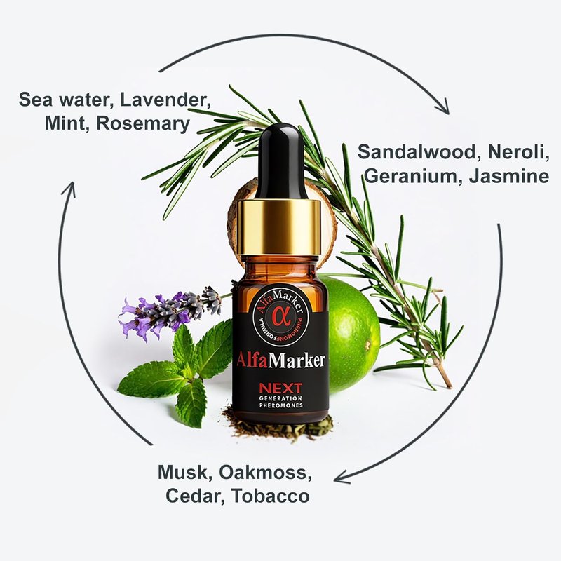 Pheromone Cologne for Men - Extra Strength Formula | Long-Lasting 5ml Travel Size Perfume Oil