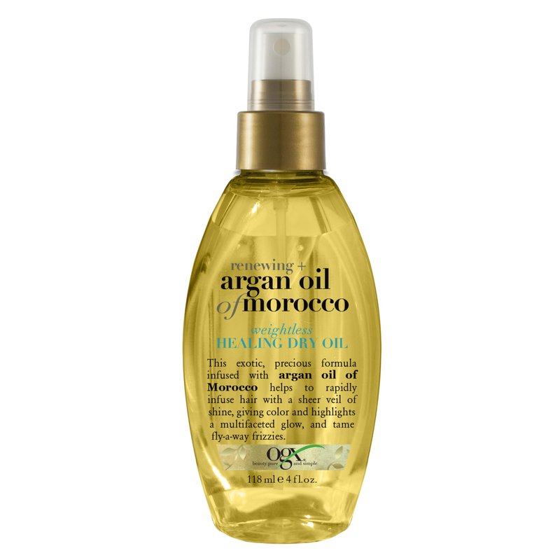 OGX Renewing + Argan Oil of Morocco Weightless Healing Dry Oil Spray, Argan Oil for Hair Care, Lightweight Mist for Split Ends, Frizz Control & Shine, Paraben & Sulfated-Surfactants Free, 4 fl oz