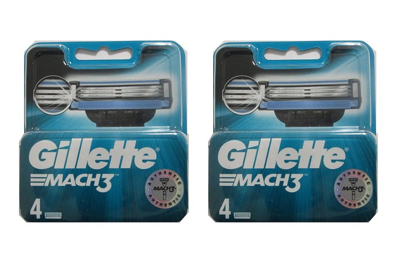 Gillette Mach3 Razor Blades - Men's 4-Pack Refill Blades for Smooth Shaving | Compatible with Mach3 Razors