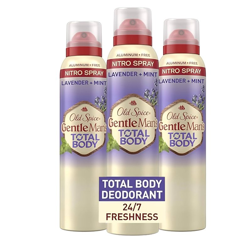 Old Spice Whole Body Deodorant - Lavender + Mint, Aluminum-Free, 24/7 Freshness | 3.5 oz (Pack of 3)