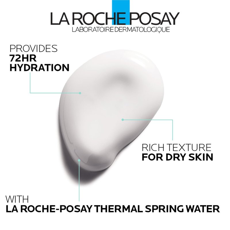 La Roche-Posay Hydraphase HA Rich, Hyaluronic Acid Face Moisturizer for Dry Skin with 72HR Hydration, Oil Free & Non-Comedogenic, 50 ML, 1.69 fl. oz.