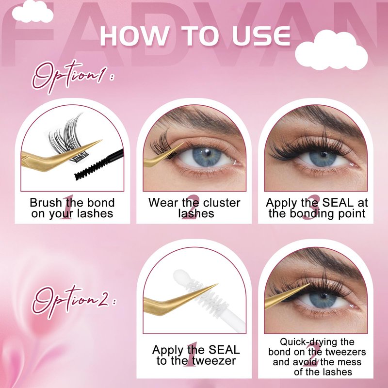 FADVAN Lash Sealant for Eyelash Extensions - Professional Overnight Sealer & DIY Coating, Long-Lasting Up to 2 Weeks Clear (5ml)