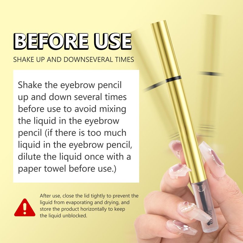 2 in 1 Long-Lasting Eyebrow Pencil and Brow Up-Grade Gel, Light Brown and Brown Shades (3#Dark Brown)
