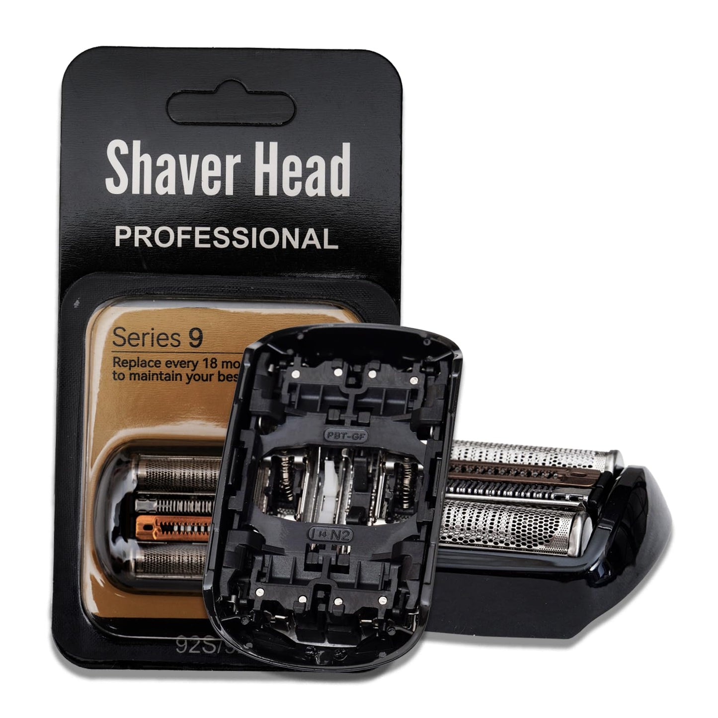 92B Replacement Head Compatible with Braun Series 9 Electric Shaver, S9 Silver Foil and Cutter Razor Blade Refill for Braun Models 9290cc 9291cc 9370cc 9390cc 9330s 9293s