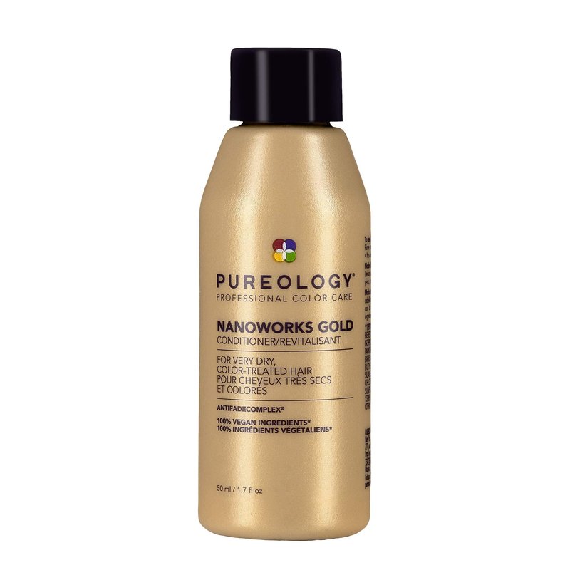 Pureology Nanoworks Gold Conditioner | For Very Dry, Color-Treated Hair | Restores & Strengthens Hair | Sulfate-Free | Vegan | Updated Packaging | 1.7 Fl. Oz. |