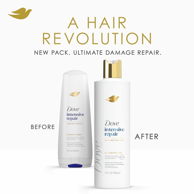 Dove Intensive Repair Conditioner - Bio-Protein Care Technology & Amino Serum | 12 Fl Oz