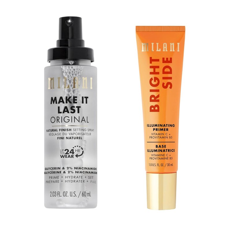 Milani Make It Last Setting Spray - 3-in-1 Natural Finish Primer & Setting Spray | Bright Side Makeup Primer