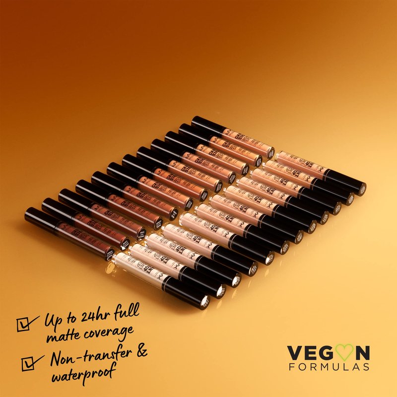 NYX PROFESSIONAL MAKEUP Can't Stop Won't Stop Contour Concealer, 24h Full Coverage Matte Finish - Golden Honey