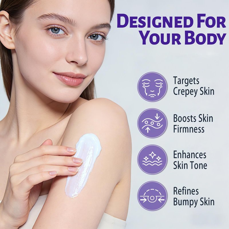 Overnight Toning Body Whip - Firming for Loose Crepey Skin on Arms, Thighs & Belly, Moisturizing & Anti-Wrinkle Night Cream to Improve Tone While You Sleep, Gifts for Mom Grandma Women 6.8 Fl oz