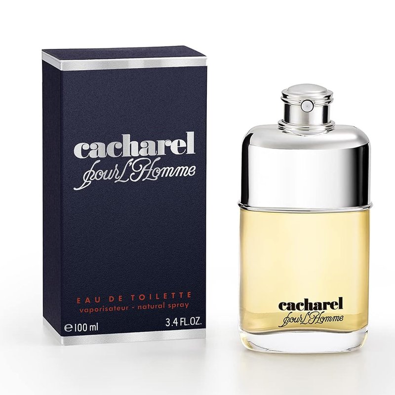 Cacharel Pour L'Homme Cologne for Men - Woody & Spicy Fragrance with Bergamot & Cedar | 3.4 Fl Oz