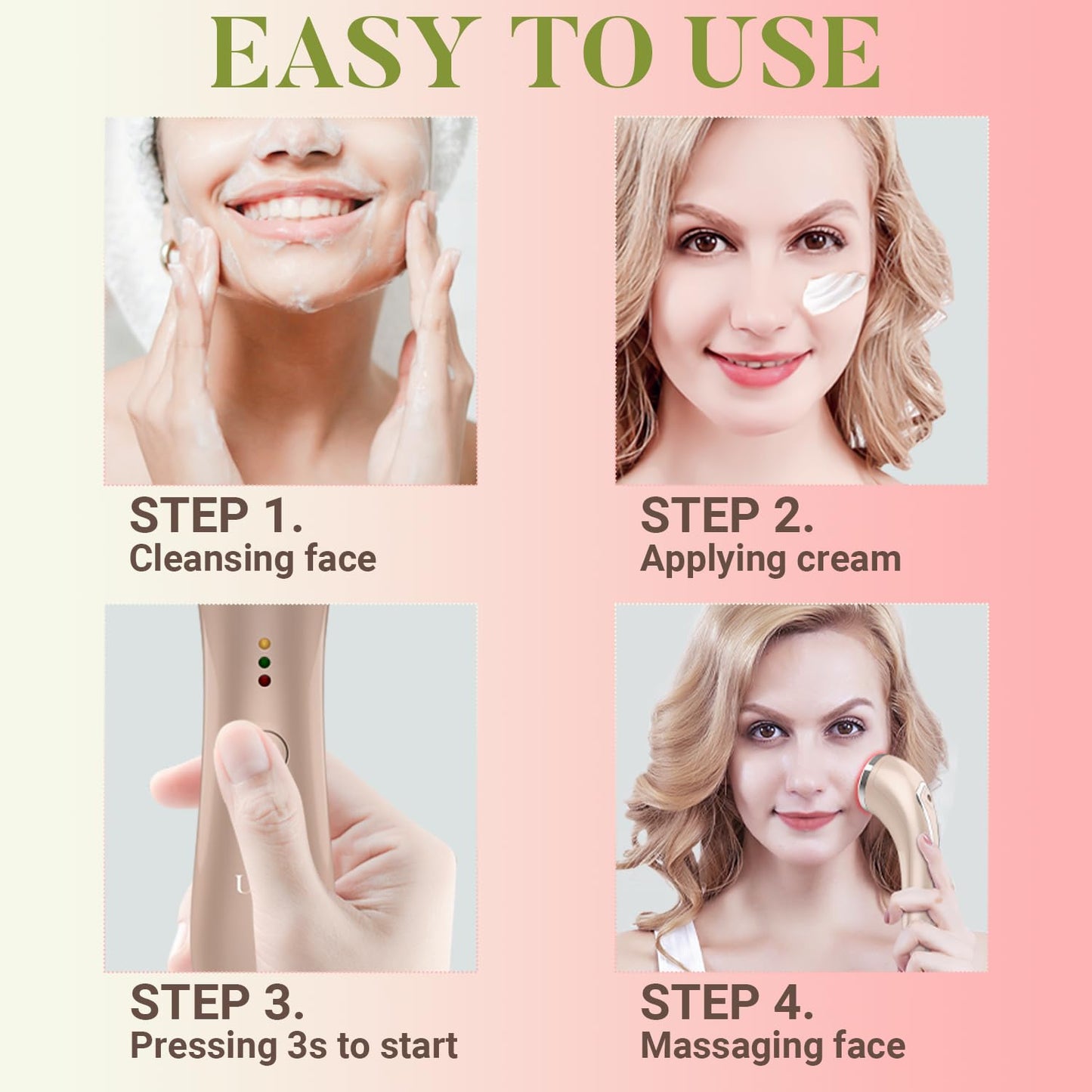 Uaike Red Light Therapy Device - Anti-Aging Skin Treatment for Home Use