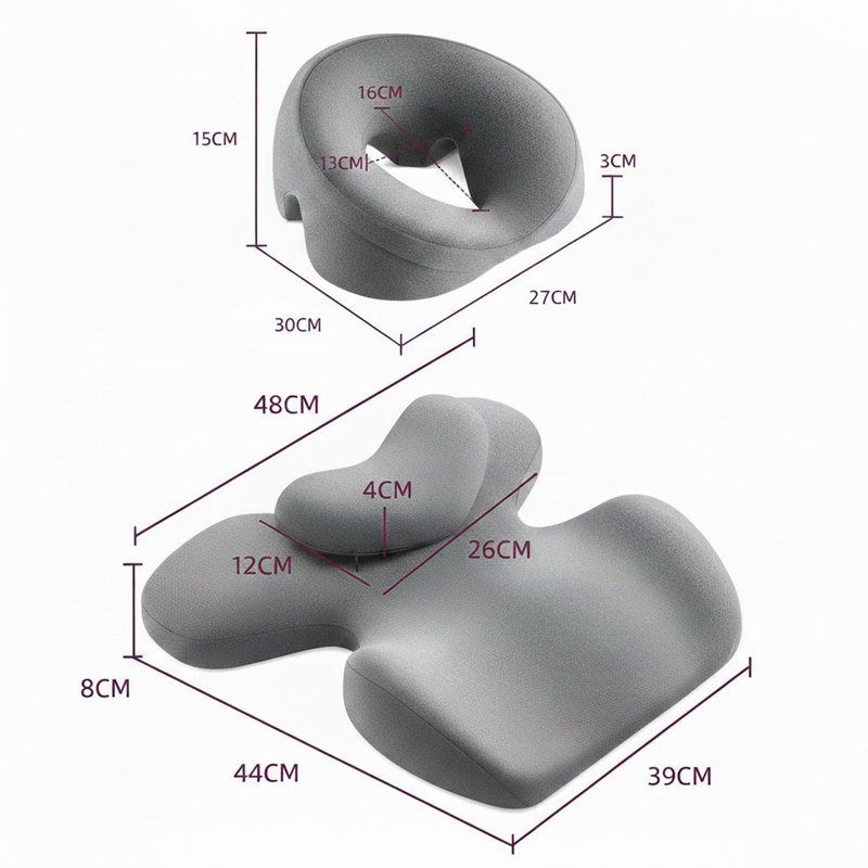 2026 Upgraded Pillow for Massage Face Down, Extra Large Thick Breast Support Pillow for Sleeping, Chest & Face Support Pillow for Massage, SPA & Relaxation, Removable Washable Cover, Non-Slip Bottom
