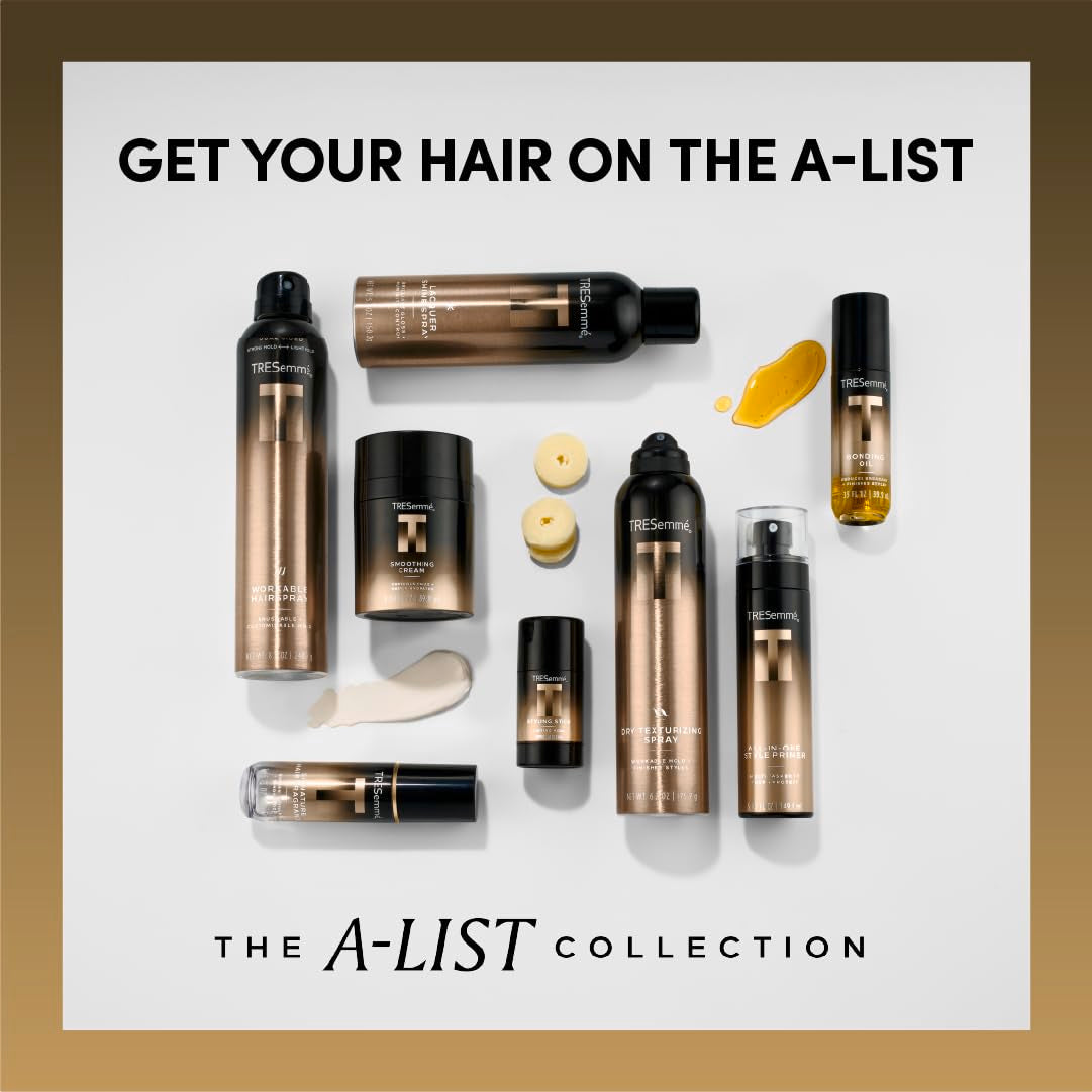 TRESemmé Lacquer Shine Spray - Brilliant Gloss & Humidity Control | 5.3 Oz for All Hair Types