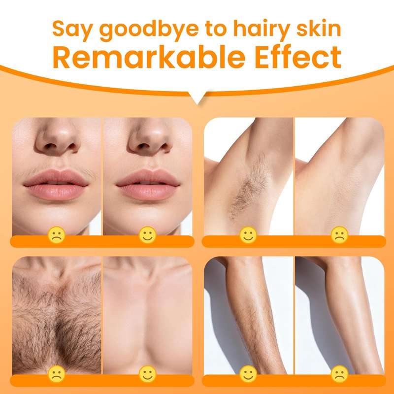 100 PCS Wax Strips for Hair Removal: 40 Facial & 60 Body Hair Removal Waxing Kit with Calming Oil Wipes - For Face, Eyebrow, Body, Arms, Legs, Bikini Area