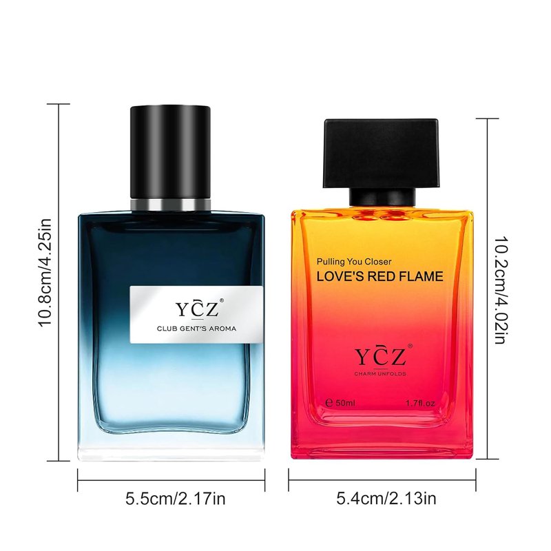 Men's Pheromone Cologne - Lasting Citrus Fragrance for Attraction | 2-Pack, 1.7 oz Bottles, Perfect for Dates & Gifts