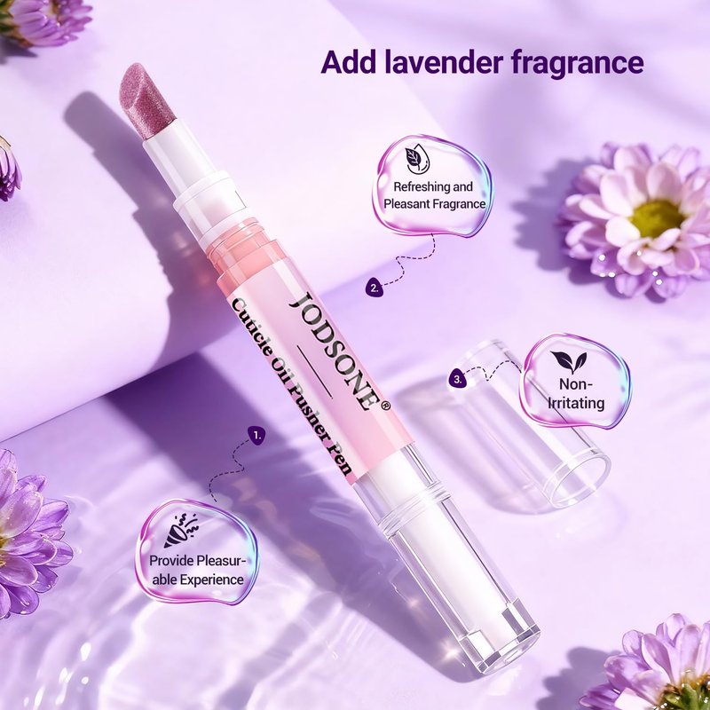 JODSONE 2-in-1 Cuticle Oil Pen & Cuticle Pusher,Gentle Cuticles Treatment Remover For Dry & Damaged Nails, Hangnails, Moisturize Strengthen Brighten Cleaning Dead Gentle Formula Products 2ml