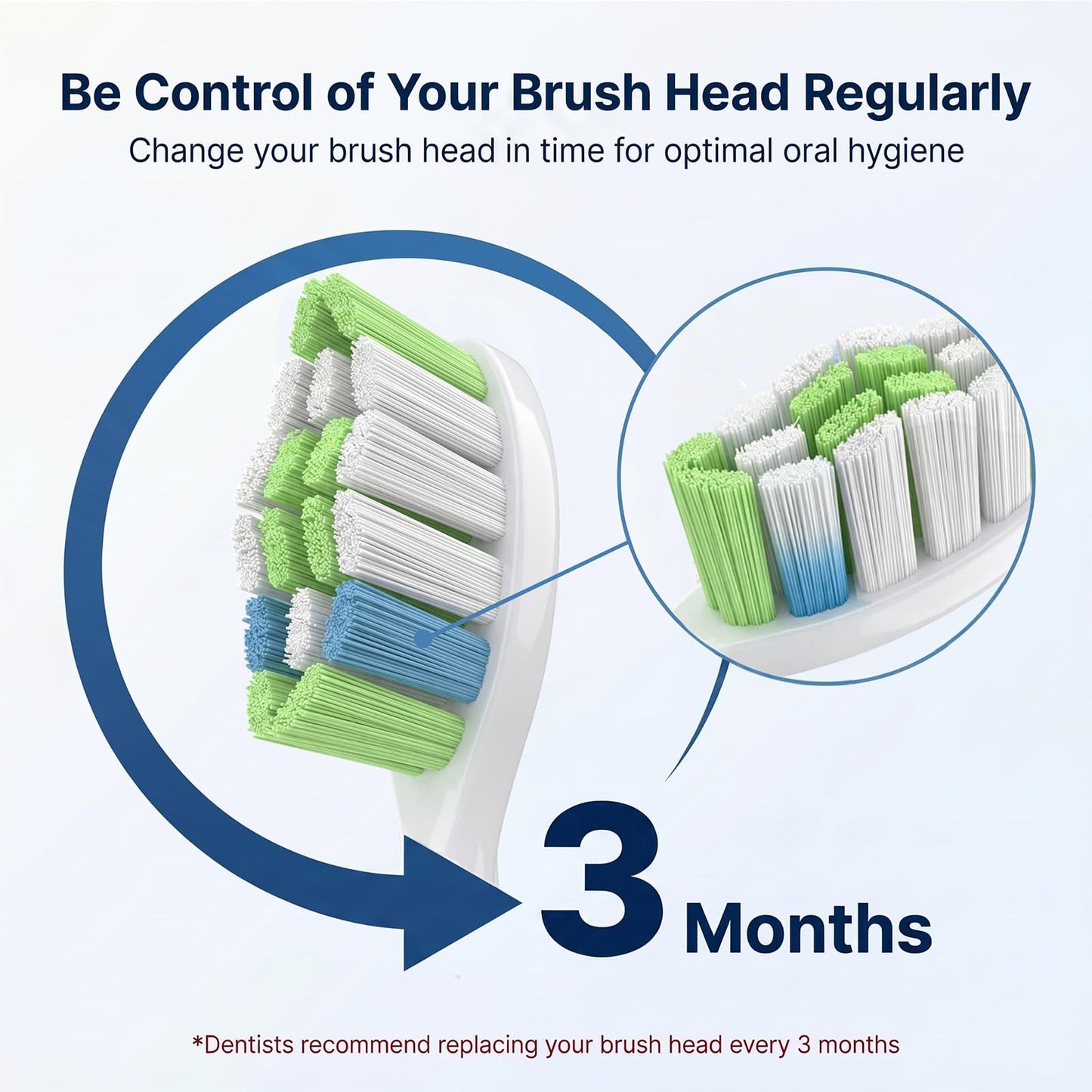 Pisonicleara Replacement Toothbrush Heads for Philips Sonicare(10 pcs)