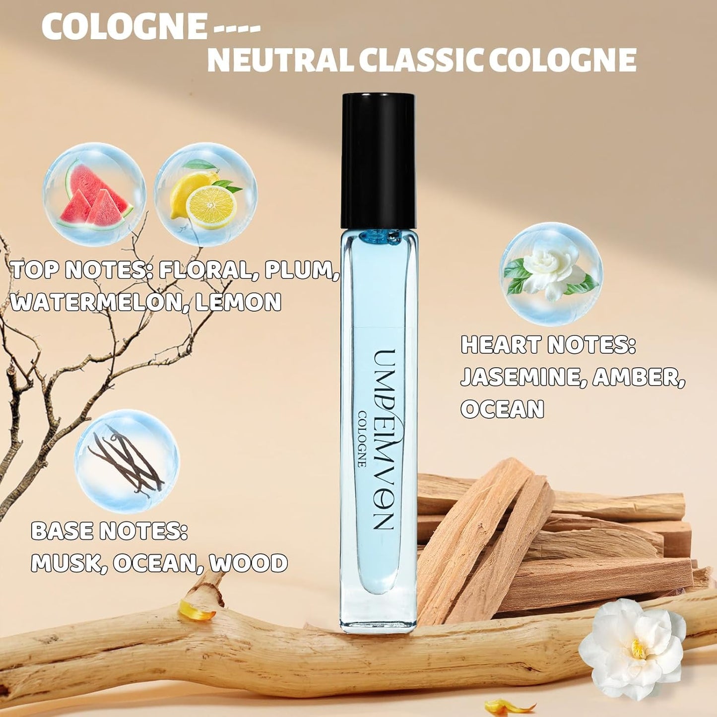 Skiennix Pheromone Perfume Oils - Long-Lasting Roll-On for Women | Sweet & Woody Travel Size 0.33 Fl. Oz