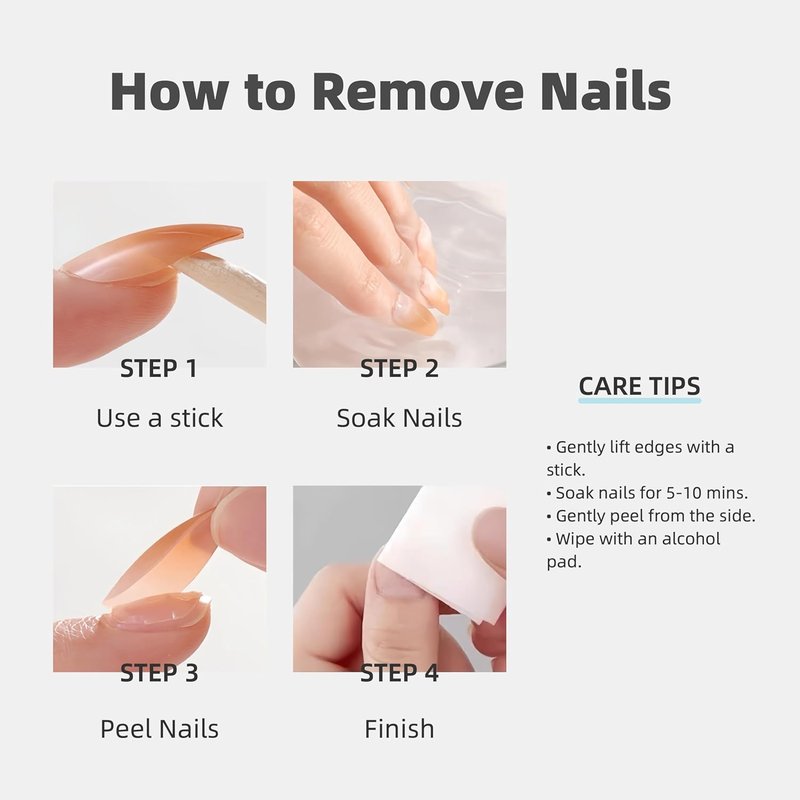 Medium Square Press-On Nails - Classic White V-Tip French Manicure | Glue-Free Acrylic with Adhesive Tabs (24 Pcs)