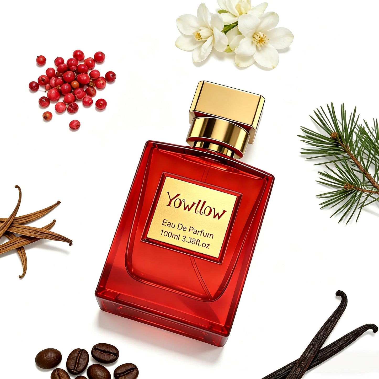 Yowllow- Ambery Vanilla - Eau de Parfum- Inspired by Y.SL's Bl.ack Op.ium- 1.7 FL/OZ (50ML)-Women Long-Lasting & Pure Perfume Fragrance Spary