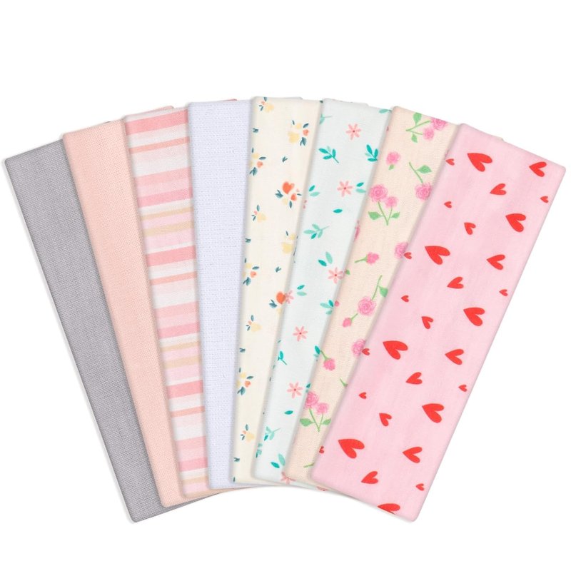 Obeoby Pink Cute Headbands - Non-Slip Stripe Heart Hairbands for Women & Girls | Perfect Summer Accessory