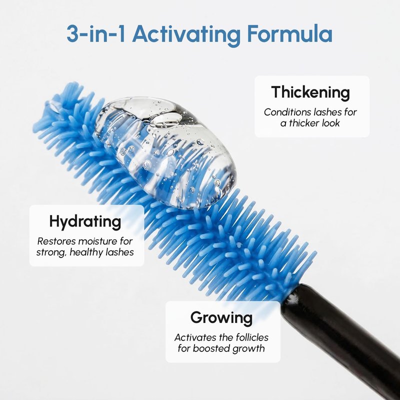 MAREE Lash Serum for Brows & Eyelashes - Eyelash Serum to Grow Lashes for Women - Multi Peptide Castor Oil Conditioner for Eye Lash Growth - Grow Eyebrows & Eyelashes - Sérum De Pestañas Crecimiento