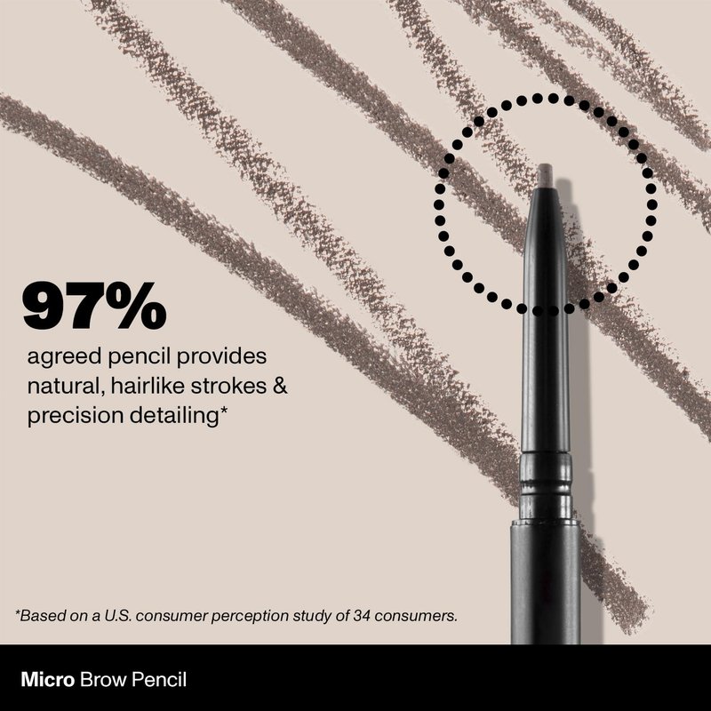 Morphe Micro Dual Eyebrow Pencil - Dual-Ended Brow Pencil Featuring a Retractable, Ultra-Precise, Pointed Tip - Richly Pigmented, Smooth-Gliding, Long-Lasting Wax Formula - Java (0.003 oz)