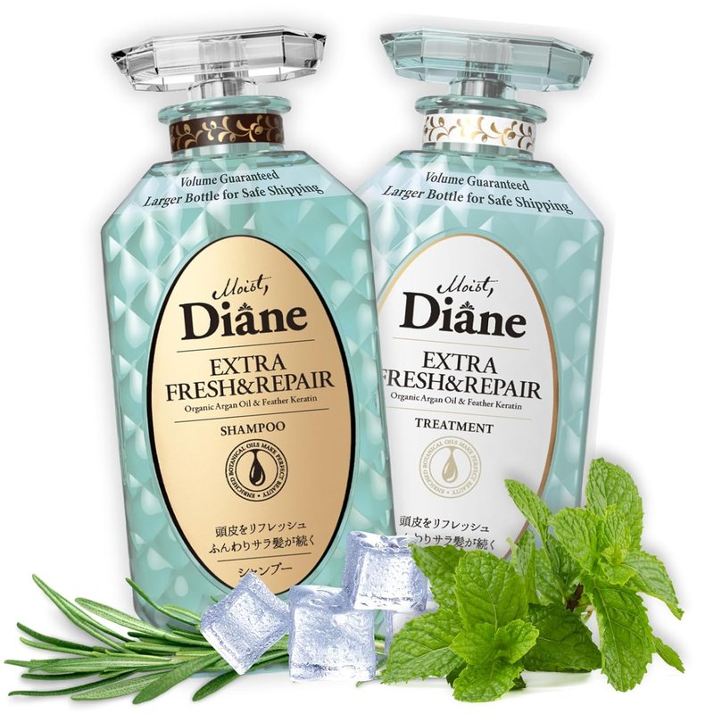 Moist Diane Anti-Dandruff Shampoo & Conditioner Set - Hydrating Formula with Keratin & Argan Oil | 30.4 Fl Oz