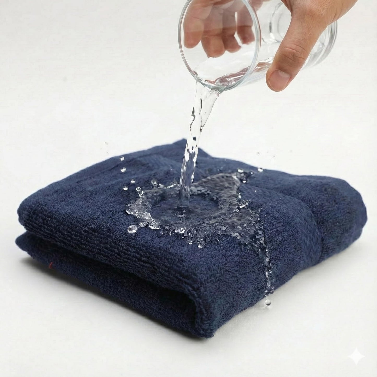 Premium Wash Cloths Set, 13 x13 Inches, 100% Cotton Ring Spun, Highly Absorbent and fast dry, Soft Feel Essential Washcloths for Bathroom, Spa, Gym, and Face, fingertip towel (Pack of 4) Navy