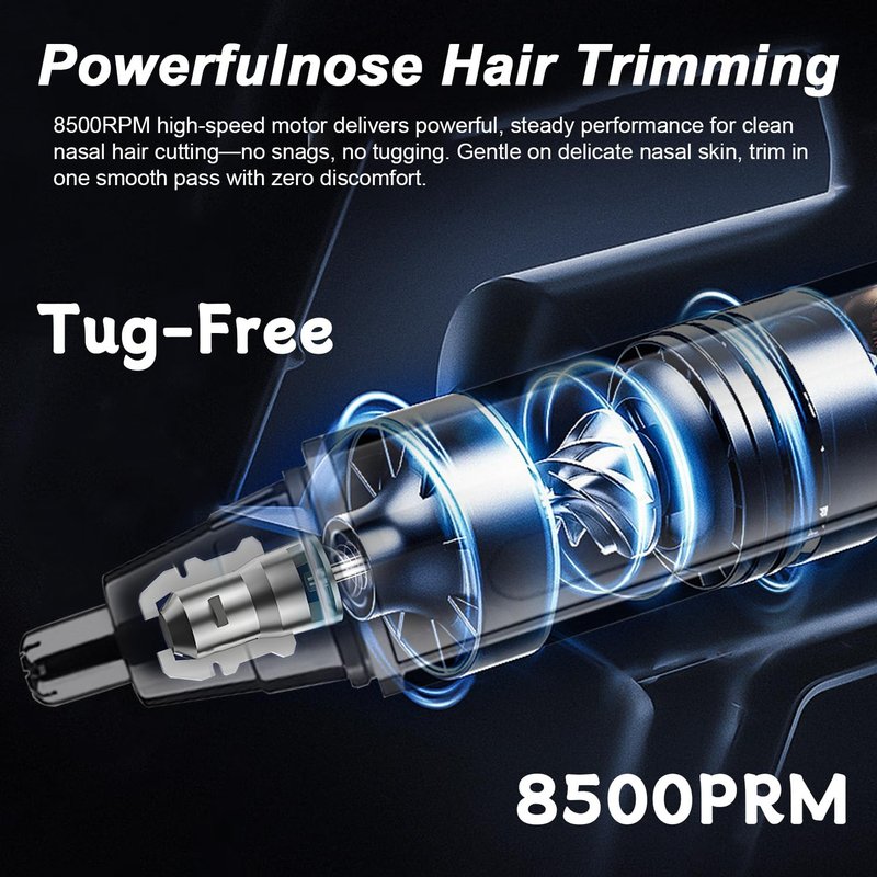 Joy RuDa Nose Hair Trimmer for Men: 2026 Upgraded Rechargeable 4-in-1 Ear, Nose, Eyebrow & Beard Trimmers