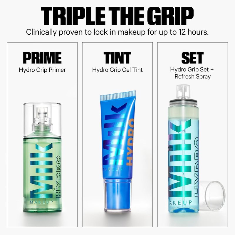 Milk Makeup Hydro Grip Primer - Hydrating Face Primer with Hyaluronic Acid & Niacinamide | Long-Lasting, Silicone-Free Gel