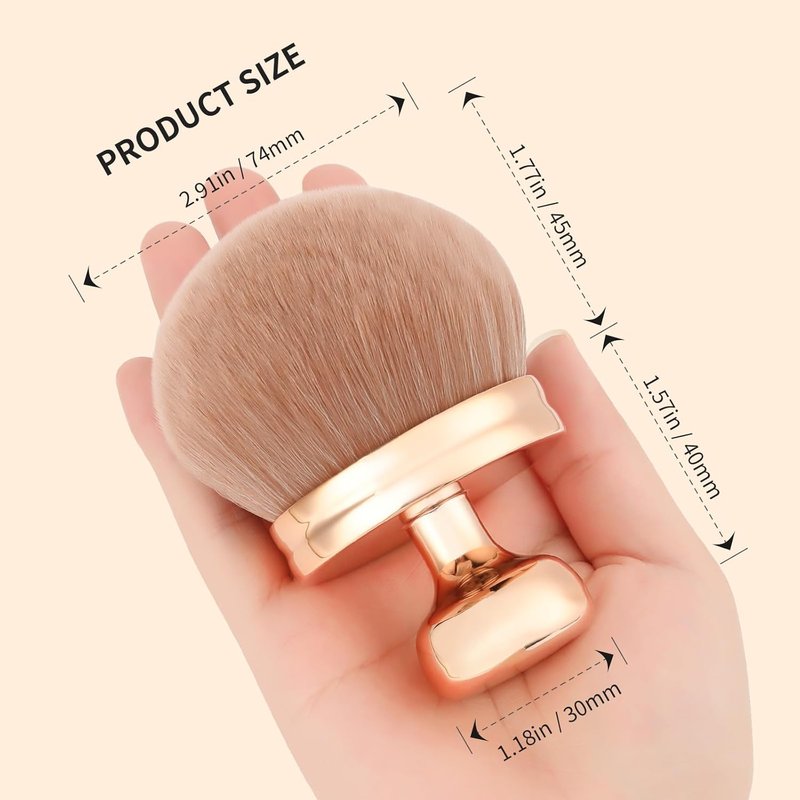 Docolor Extra Large Body Makeup Brush - 3-Inch Wide Head for Fast Full-Body Coverage | Soft Synthetic Fibers for Flawless Application
