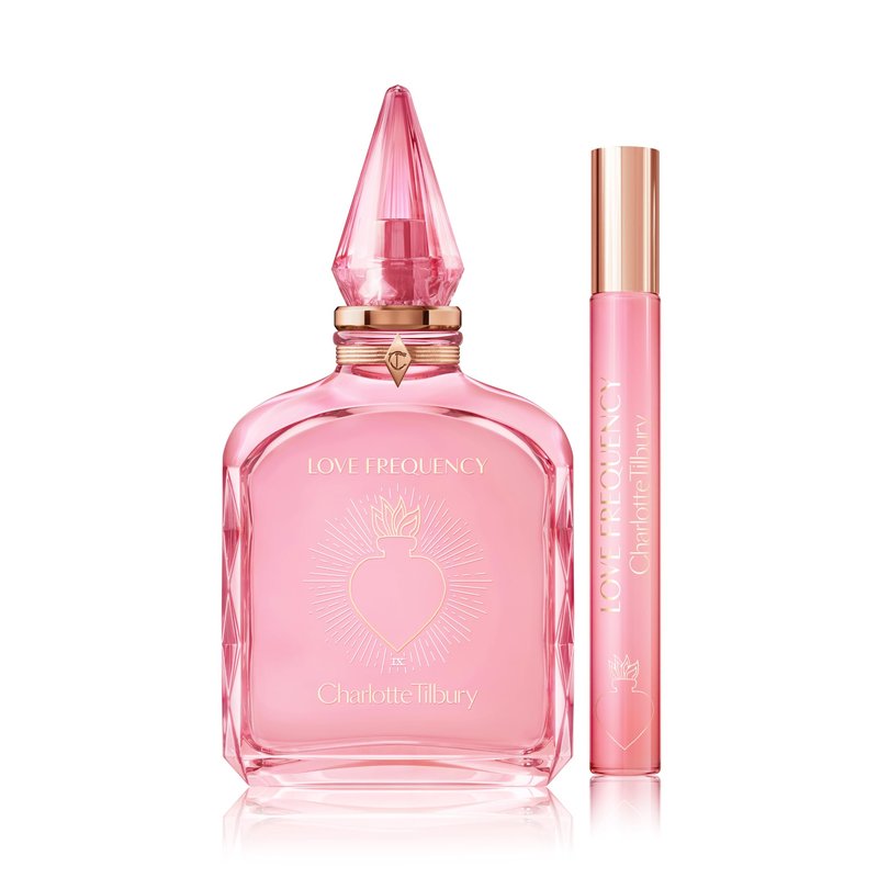 Charlotte Tilbury Love Frequency Eau De Parfum - Pheromone Enhancing Floral Perfume Enriched with Naturally-Derived Oils - Long-Lasting Scent with Notes of Patchouli Musk & Rose (10ml)