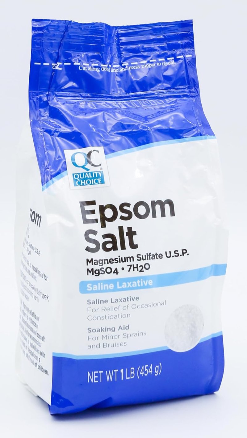 Epsom Salt Soaking Solution - Magnesium Sulfate for Aches & Pains | 1 Pound Bag