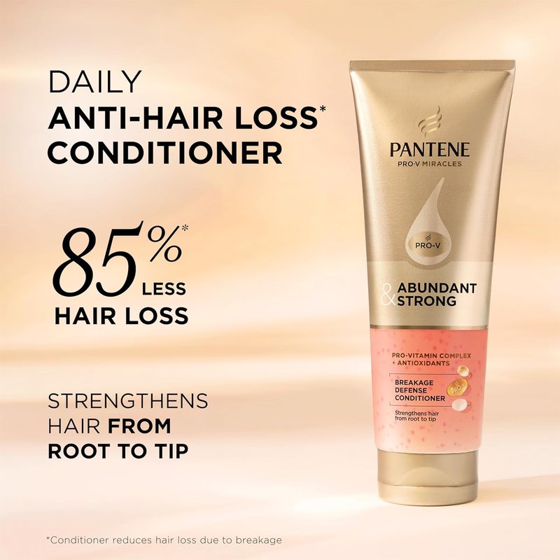 Pantene Abundant & Strong Conditioner - Strengthens Hair from Root to Tip | 8 oz