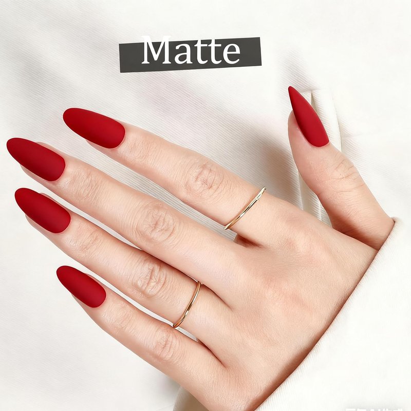 modelones Red Nail Polish Quick Dry | Burgundy Long Last Fingernail Polish, Dark Red Nailsl | Infinite Shine Strengthening Treatment Kit Salon-Quality for Women 15ml