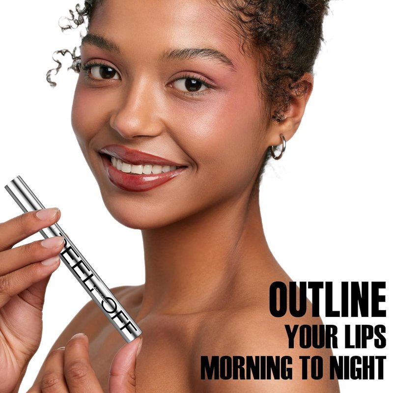 Long-Lasting Peel Off Lip Liner Set - Waterproof & Smudge-Proof Matte Makeup | Perfect Gift for Girls (#3)