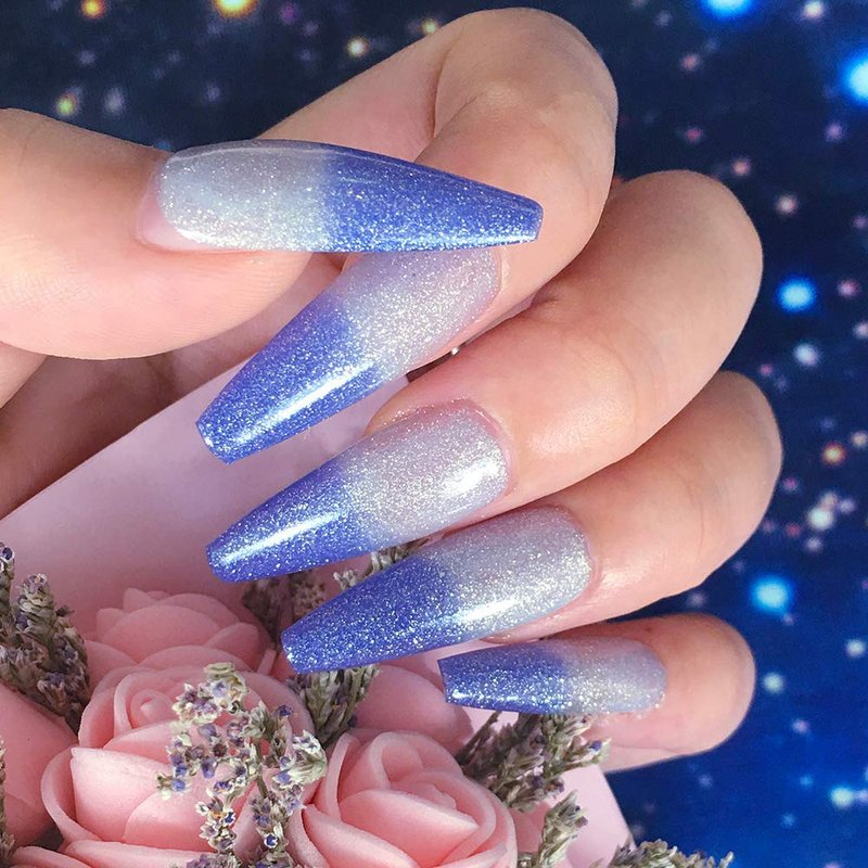 Omainy Gel Nail Polish Set -Color Changing Gel Nail Polish Set Purple Blue Pink Red Laverder Wind Red Black Color Changing Gel Polish Soak Off UV LED Thermal Temperature Art (8PC003)