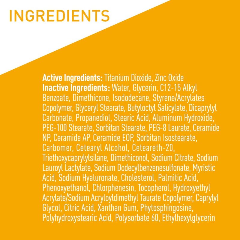 CeraVe Mineral Sunscreen SPF 50 - Hydrating Zinc Oxide & Titanium Dioxide Formula | Oil-Free, 5 oz