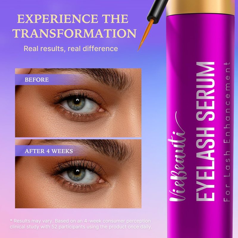 Lash Serum for Eyelash Growth - Advanced Formula for Longer, Fuller Lashes | Vegan & Cruelty-Free, 2mL