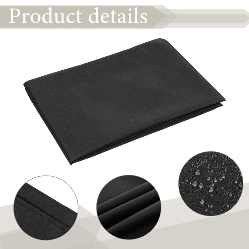 Exclaith 6 Pack Black Waterproof Hair Salon Cape Large Hair Cutting Salon Cape with Metal Snap Closure Haircut Apron for Women Men Hairstylists,Black