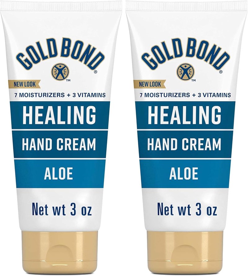Gold Bond Hand Cream - Healing Moisture with Aloe for Dry Skin | 3 oz. (Pack of 2)