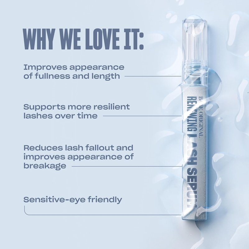 Renewing Lash Serum - Prostaglandin-Free, Peptide-Infused Treatment for Fuller, Longer Lashes | Vegan & Cruelty-Free