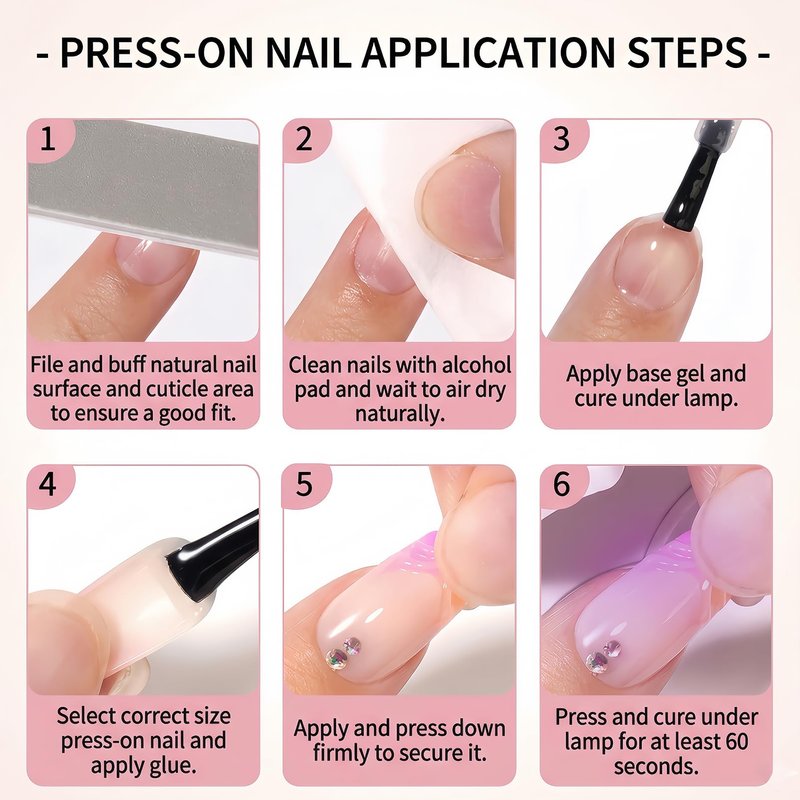 24Pcs Press on Nails Medium Square, Pink & Orange Ombre French Tip Fake Nails with 3D White Flowers & Rhinestones, Glossy Swirl Summer Acrylic Stick on Nails for Women & Girls