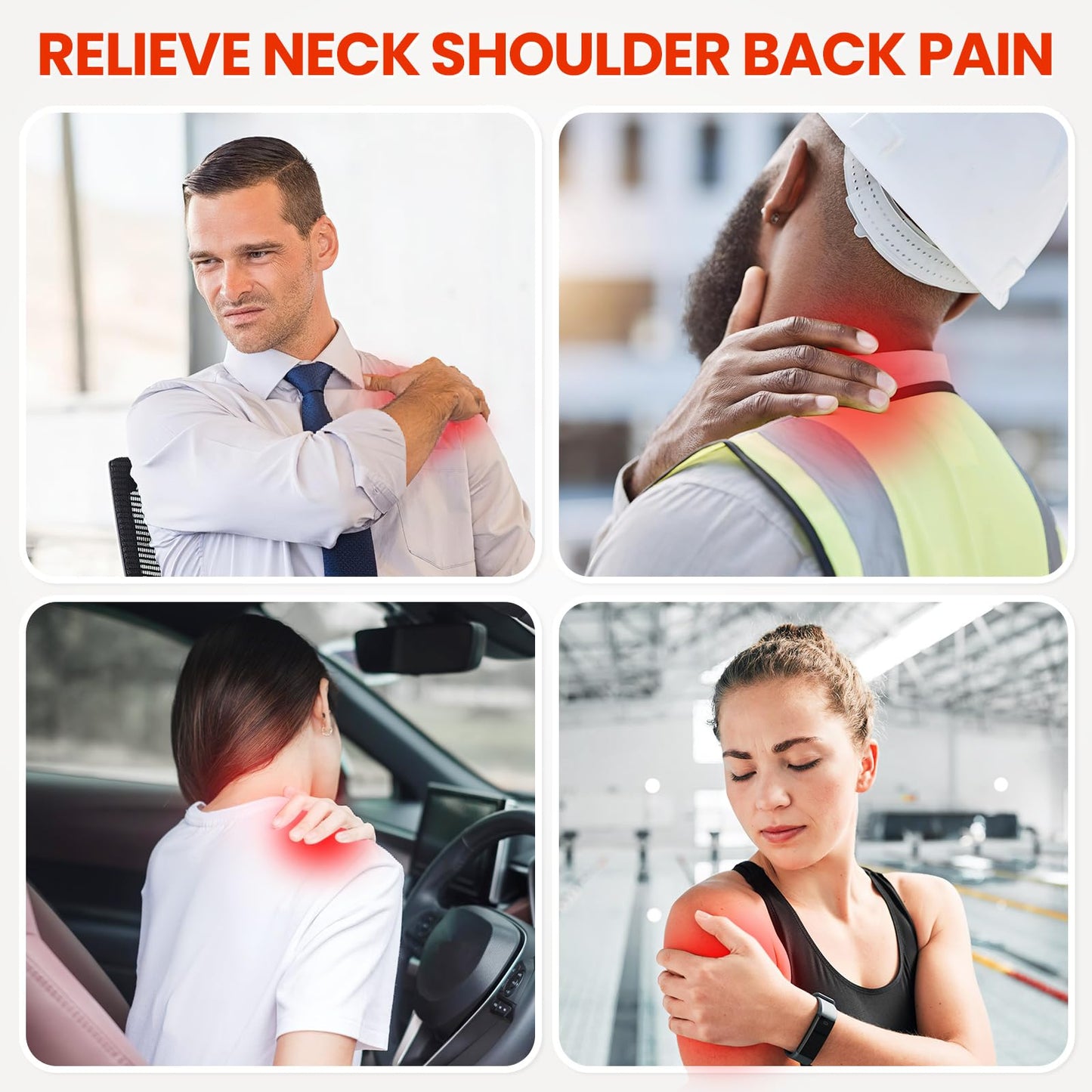 Viconor Red Light Therapy for Shoulder Pain Relief, Infrared Light Therapy for Body, Improve Joint Muscle, 660nm & 850nm Red Light Shoulder Wrap, Black1